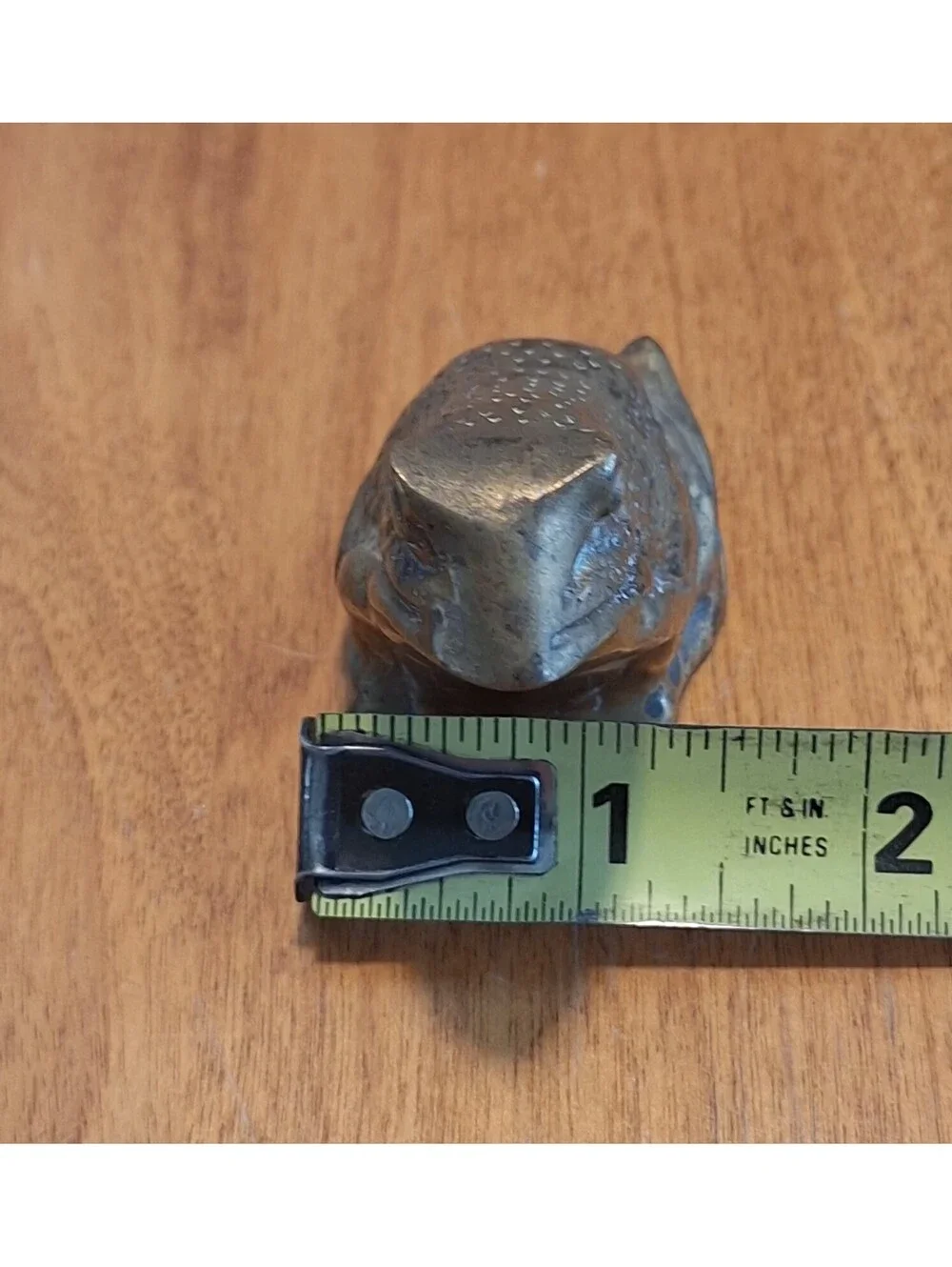 Vintage Solid Brass Frog Figurine/Paperweight 2